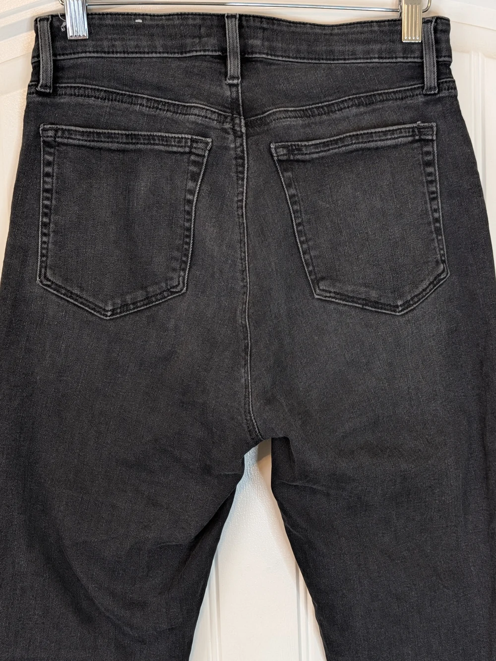 LOFT Dark Gray Denim Curvy High Rise Skinny Jeans